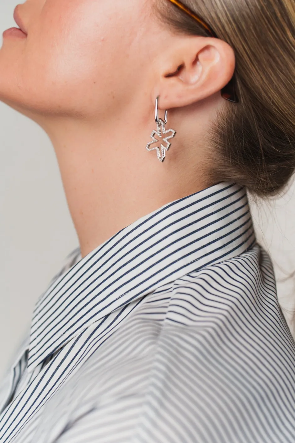 Hot Karo Kauer Oval Hoops Silver