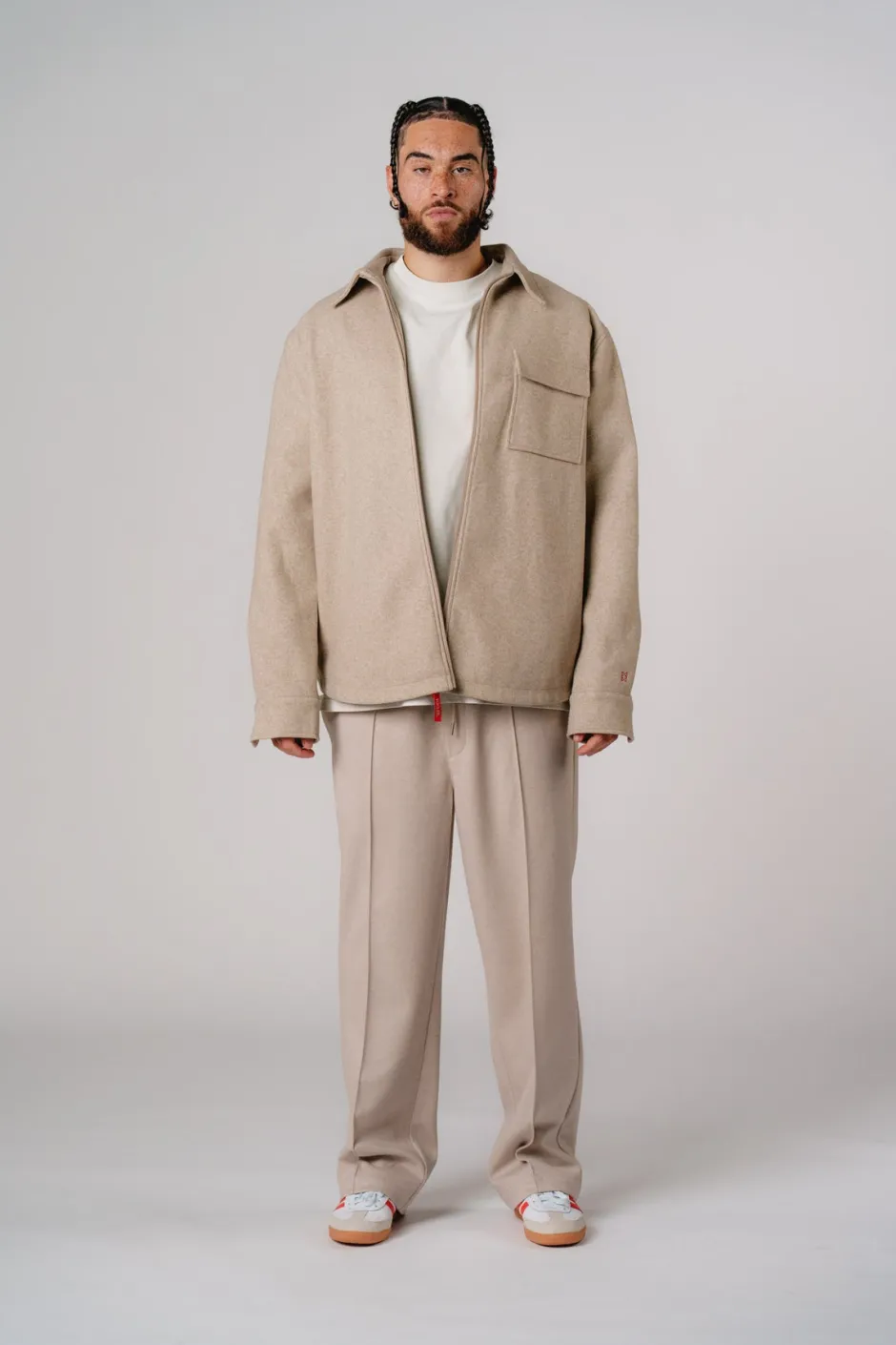 Sale Karo Kauer Overshirt Beige Melange