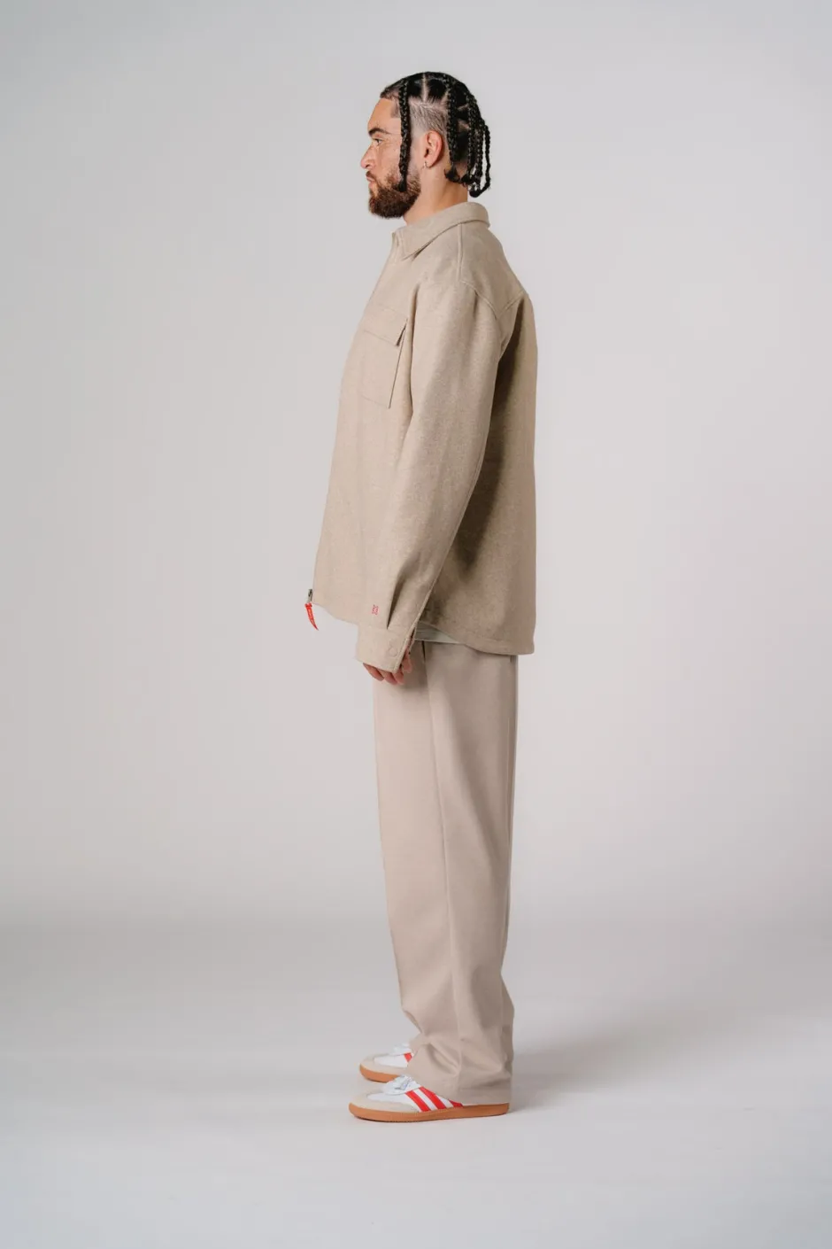 Sale Karo Kauer Overshirt Beige Melange