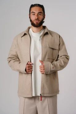 Sale Karo Kauer Overshirt Beige Melange