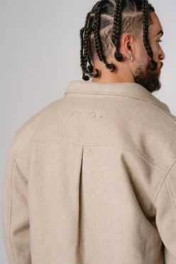 Sale Karo Kauer Overshirt Beige Melange