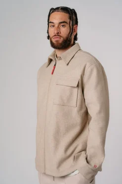Sale Karo Kauer Overshirt Beige Melange