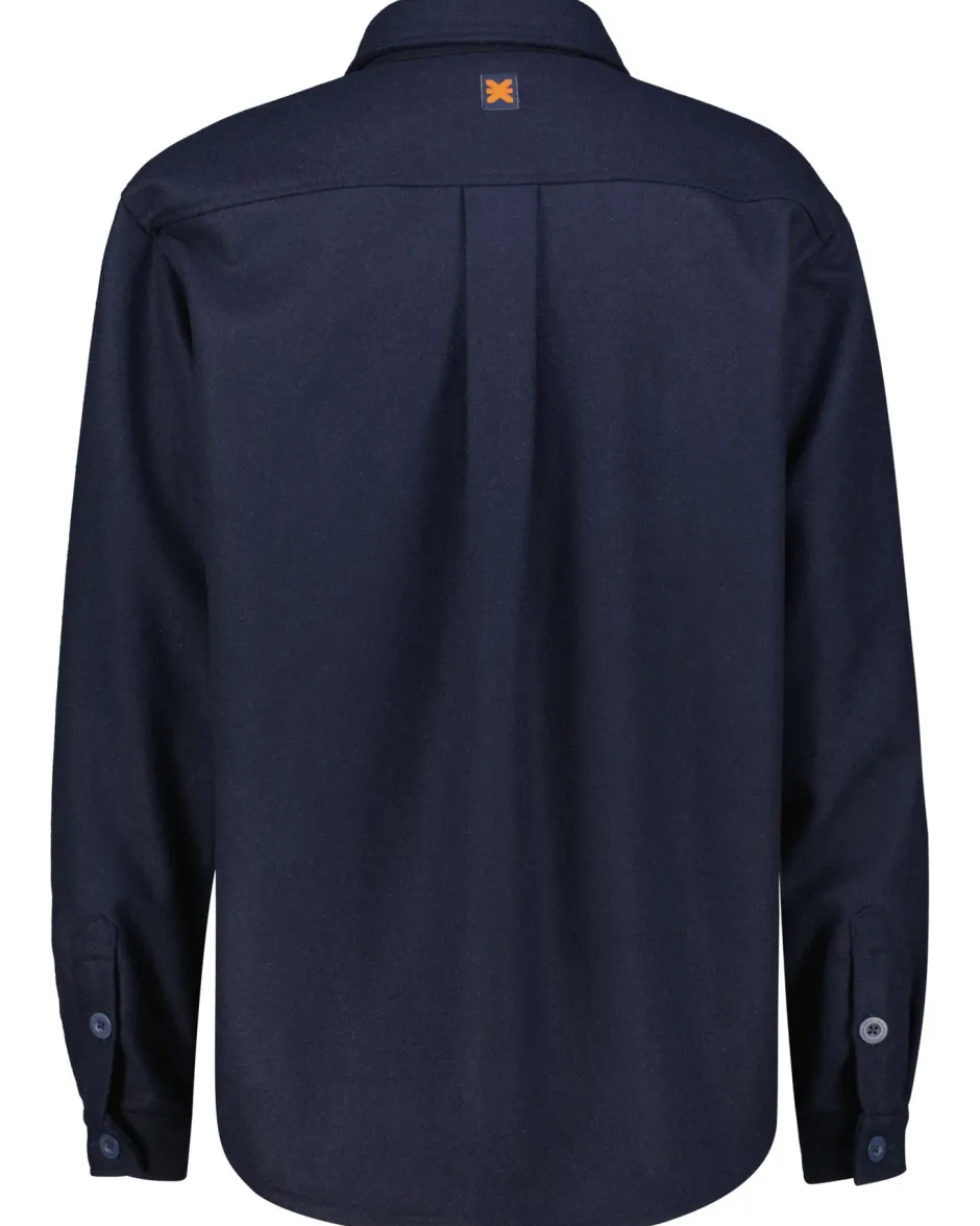 Online Karo Kauer Overshirt Dark Blue