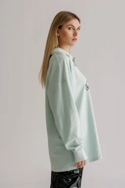 Discount Karo Kauer Poloshirt Glacier Blue