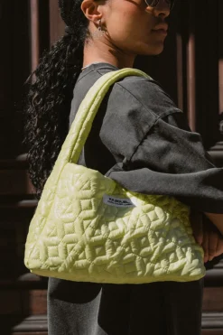 New Karo Kauer Puffer Bag Lemon