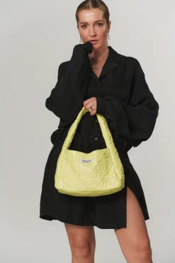 New Karo Kauer Puffer Bag Lemon