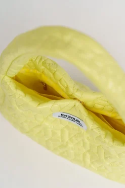 New Karo Kauer Puffer Bag Lemon