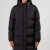 Fashion Karo Kauer Puffer Coat Black