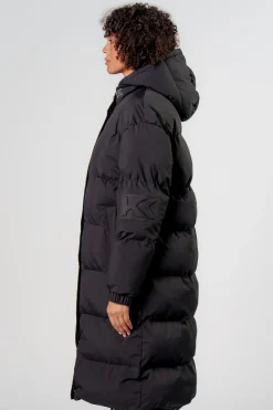 Fashion Karo Kauer Puffer Coat Black