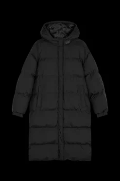 Fashion Karo Kauer Puffer Coat Black