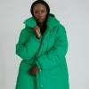 Outlet Karo Kauer Puffer Jacket Green