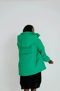 Outlet Karo Kauer Puffer Jacket Green