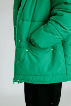 Outlet Karo Kauer Puffer Jacket Green