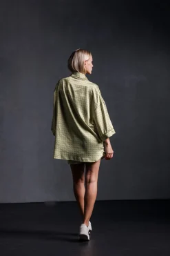 New Karo Kauer Retro Shirt Khaki