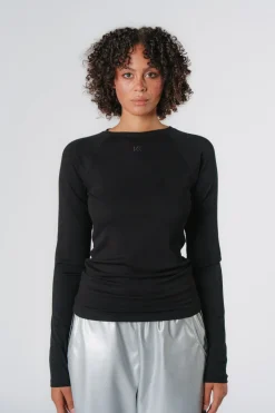 New Karo Kauer Rib Longsleeve Black