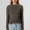 Discount Karo Kauer Rib Longsleeve Dark Grey