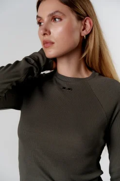 Discount Karo Kauer Rib Longsleeve Dark Grey