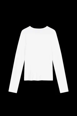 Fashion Karo Kauer Rib Longsleeve White