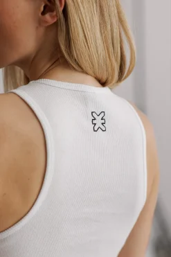 Clearance Karo Kauer Rib Top Basic White