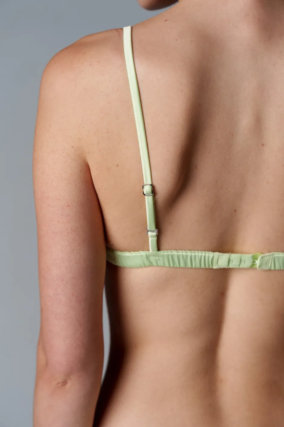 Clearance Karo Kauer Satin Bra Matcha