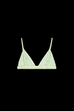 Clearance Karo Kauer Satin Bra Matcha