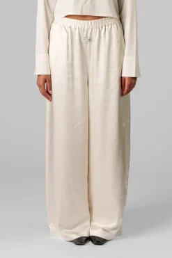 Discount Karo Kauer Satin Pants Creme