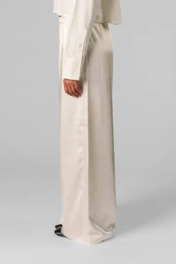 Discount Karo Kauer Satin Pants Creme
