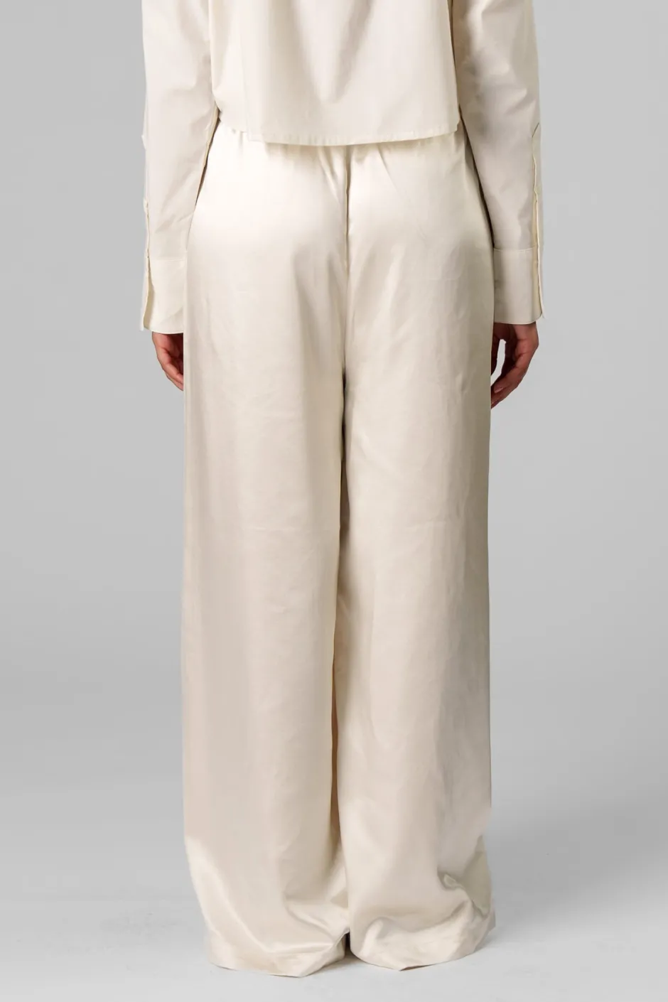 Discount Karo Kauer Satin Pants Creme