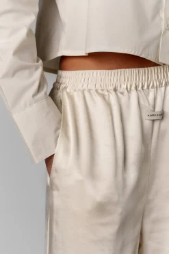 Discount Karo Kauer Satin Pants Creme