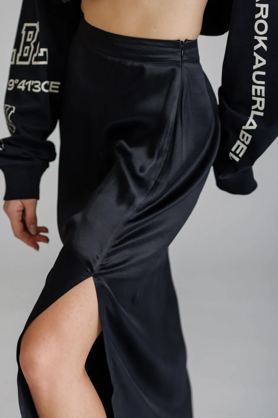 Discount Karo Kauer Satin Skirt Black