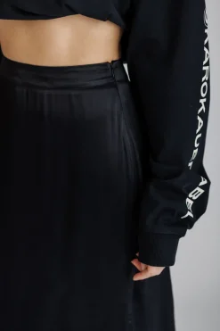 Discount Karo Kauer Satin Skirt Black