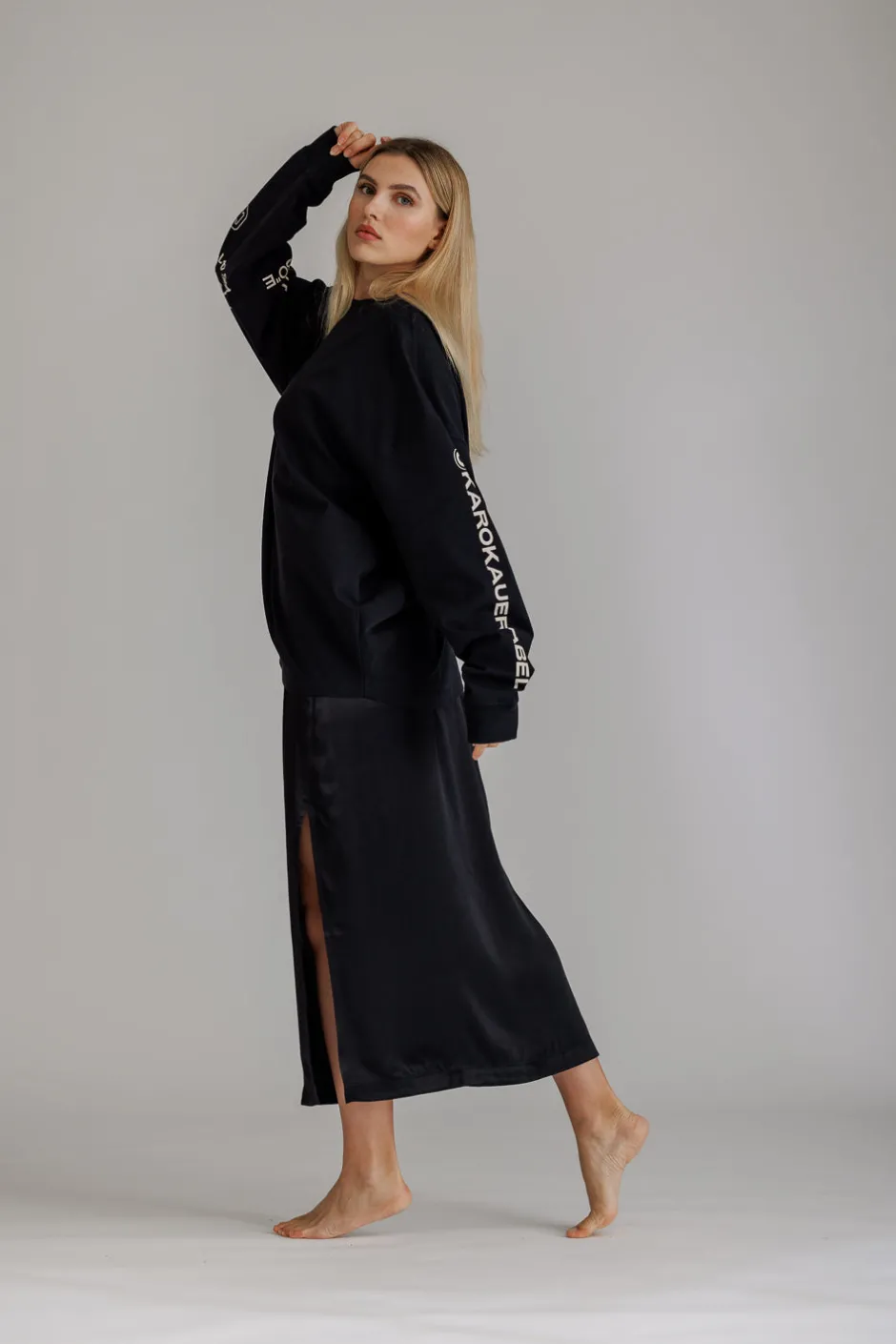 Discount Karo Kauer Satin Skirt Black