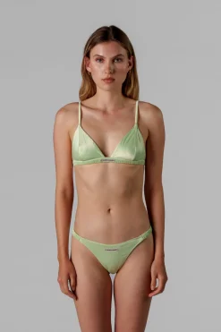 New Karo Kauer Satin Slip Matcha