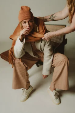 Clearance Karo Kauer Scarf Brown