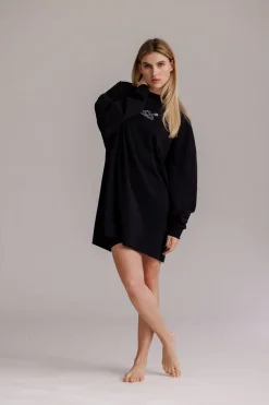 Clearance Karo Kauer Shirtdress Butterfly Black