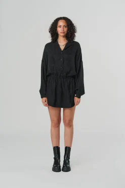 Outlet Karo Kauer Shirtdress Dark Grey