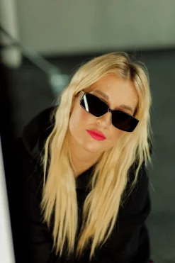 Best Karo Kauer Sunglasses Narrow Lens Black