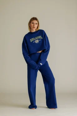 Best Karo Kauer Sweater Cropped Dark Blue