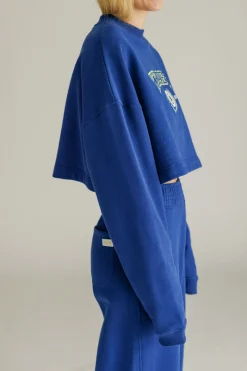 Best Karo Kauer Sweater Cropped Dark Blue