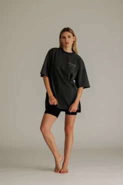 Fashion Karo Kauer Tour T-Shirt Faded Black