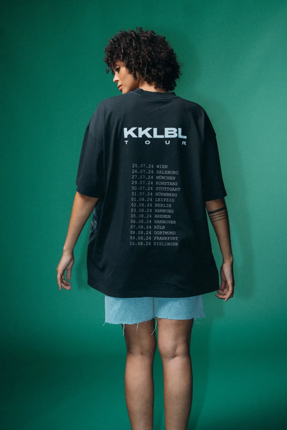 Online Karo Kauer Tour T-Shirt Smoke Black