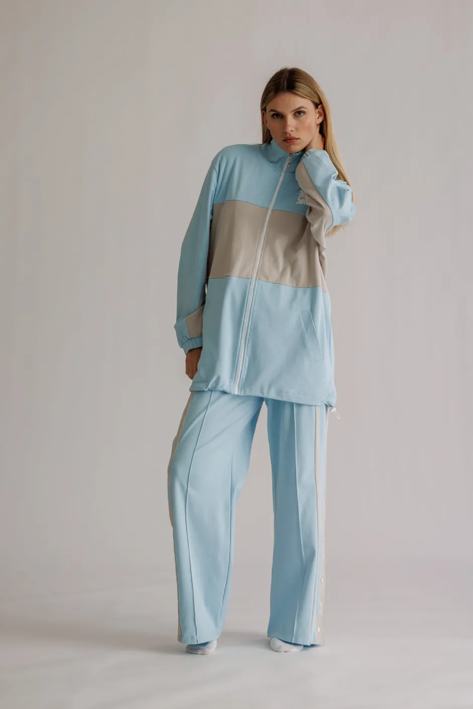 Clearance Karo Kauer Tracksuit Jersey Jacket Light Blue