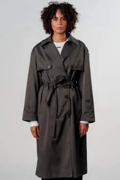 New Karo Kauer Trenchcoat Dark Grey
