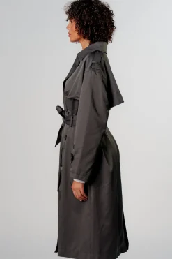 New Karo Kauer Trenchcoat Dark Grey