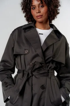 New Karo Kauer Trenchcoat Dark Grey