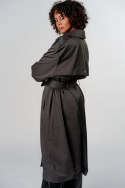 New Karo Kauer Trenchcoat Dark Grey