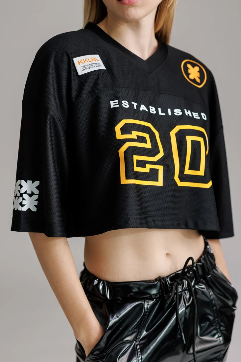 Discount Karo Kauer T-Shirt Cropped Baseball