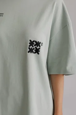 Hot Karo Kauer T-Shirt Glacier Blue