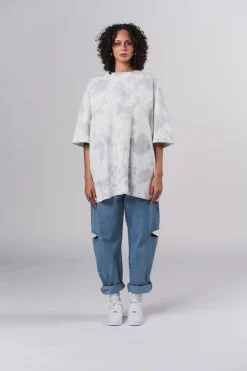 Fashion Karo Kauer T-Shirt Tie Dye