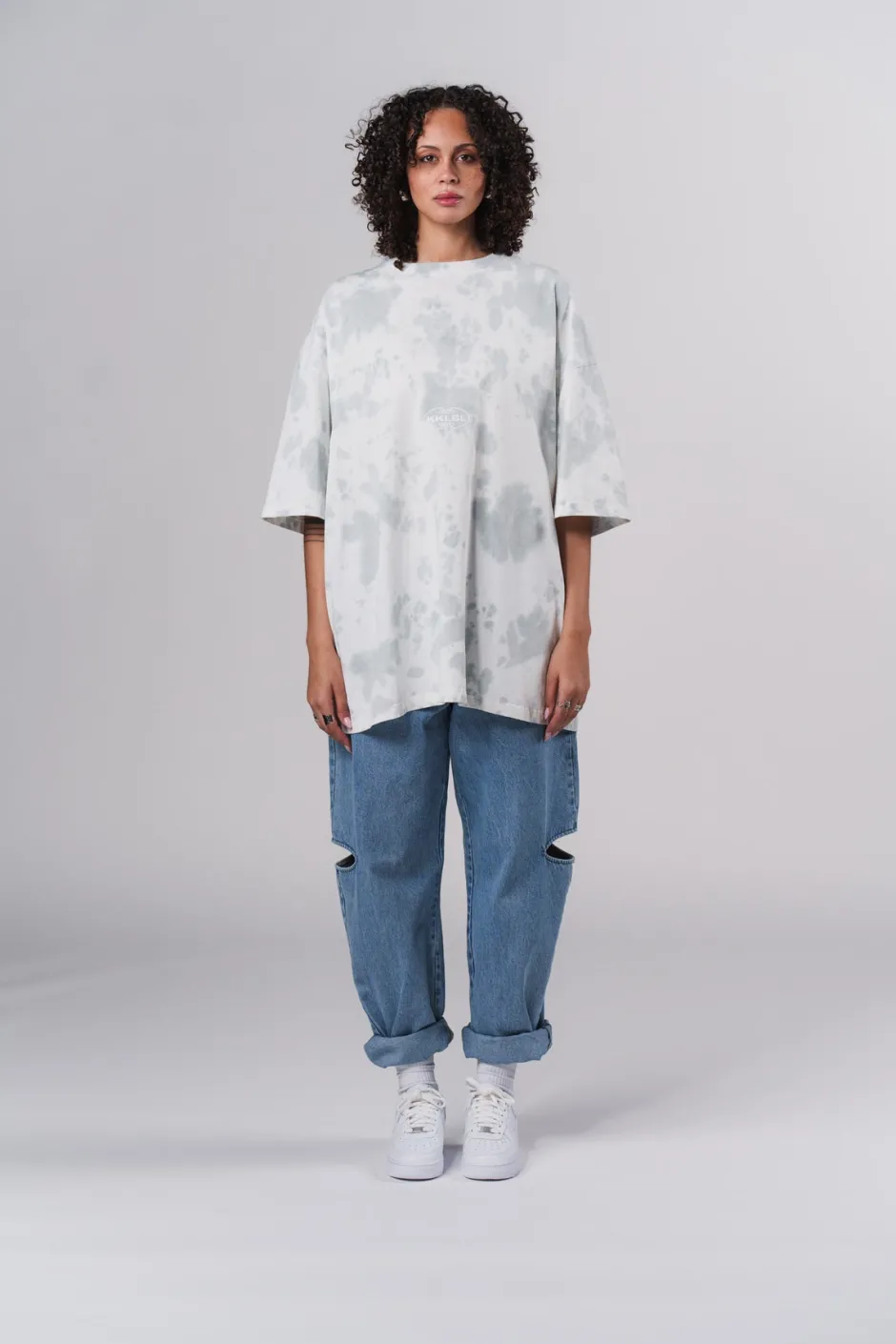 Fashion Karo Kauer T-Shirt Tie Dye